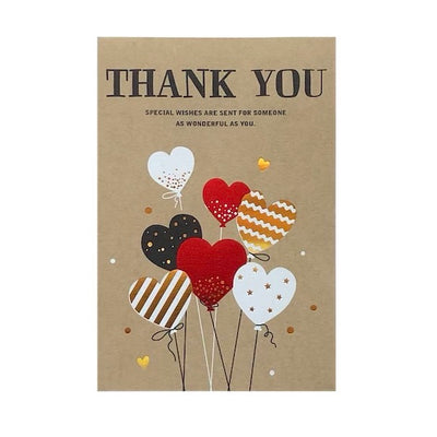 Thank You HEART BALLOONS Card