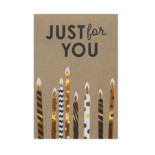 Just for You SET OF CANDLES Card